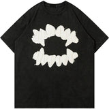Teeth Embroidered T-Shirt