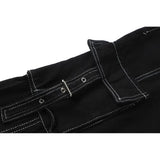 Vintage Contrast Stitch Cargo Jeans