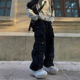 Multi-Pocket Wide Leg Cargo Pants