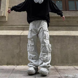 Multi-Pocket Wide Leg Cargo Pants