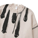 Hanging Ghosts Distressed Sweatshirt