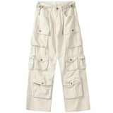 Multi-Pocket Wide Leg Cargo Pants