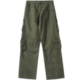 Multi-Pocket Wide Leg Cargo Pants