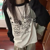 Cartoon Kawaii Dog LS T-Shirt