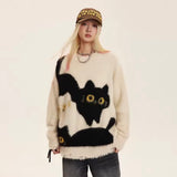Cat Trio Distressed Sweatshirt