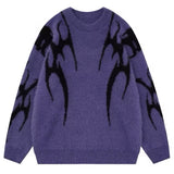 Gothic Thorns Knitted Sweatshirt