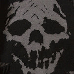 Distorted Skull Distressed Sweatshirt