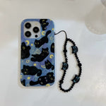 Floating Black Cat iPhone Case