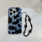 Floating Black Cat iPhone Case