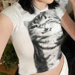 Cat Wink Crop Top