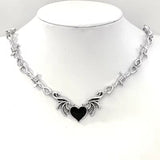 Barbed Wire x Heart Wings Necklace