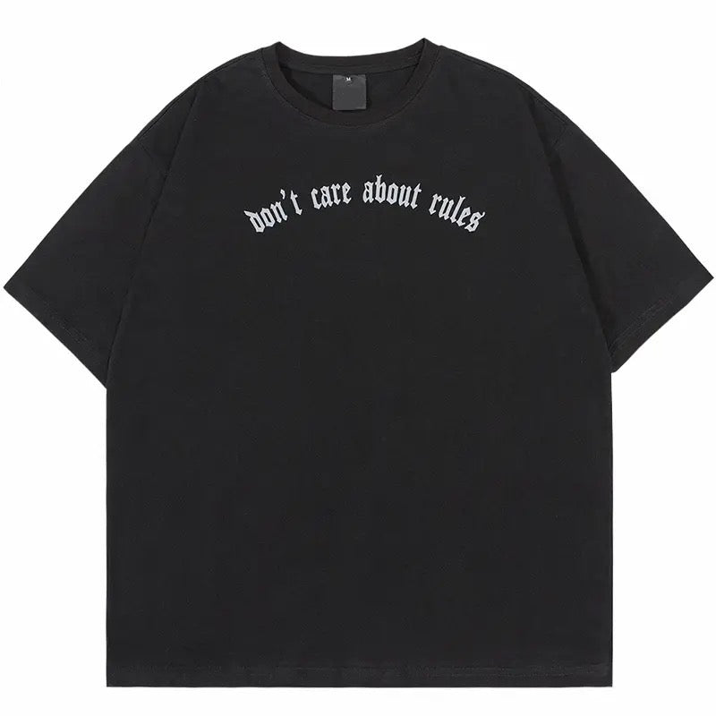 Don’t Care About Rules T-Shirt – COLDLINE CLOTHING