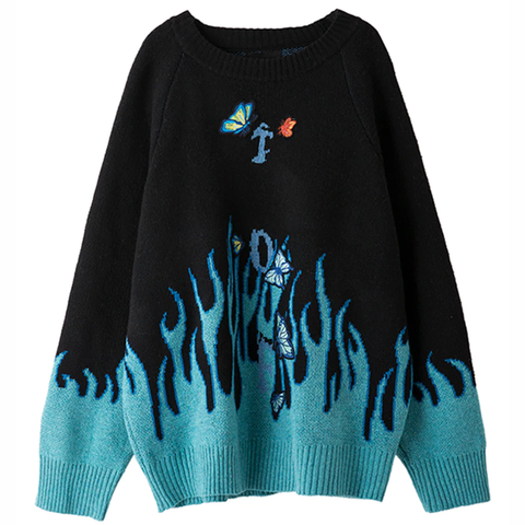 Butterflies x Blue Flame Sweatshirt