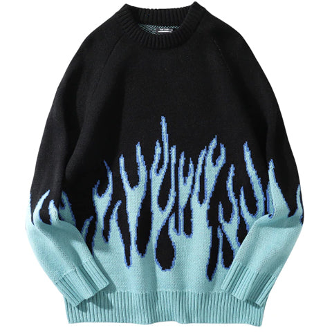 Blue Flame Sweatshirt – COLDLINE CLOTHING