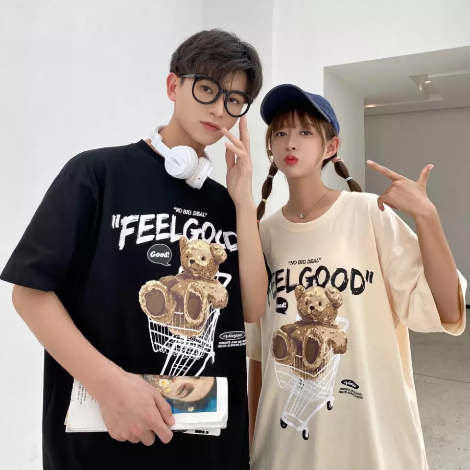 “FEEL GOOD” Bear T-Shirt – COLDLINE CLOTHING