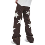 Star Patched Jeans