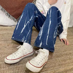 Paint Drip Baggy Jeans
