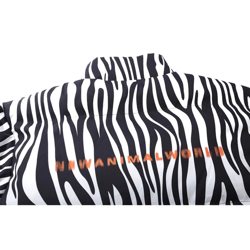 Zebra Pattern Puffer Jacket – COLDLINE CLOTHING