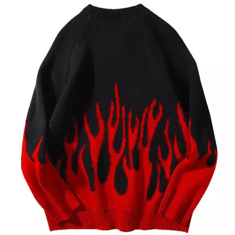 Red 2025 flame sweater