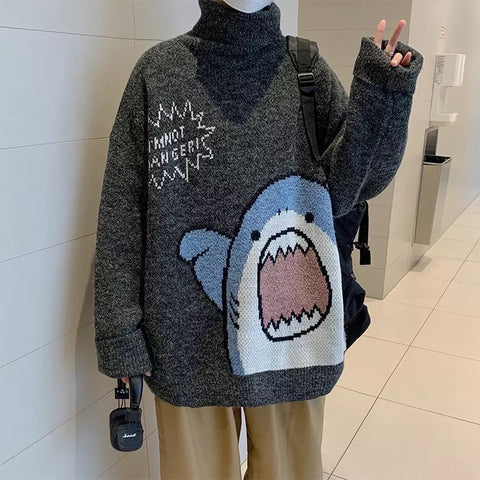 Happy Shark Turtleneck – COLDLINE CLOTHING
