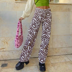 Zebra Pattern Pants