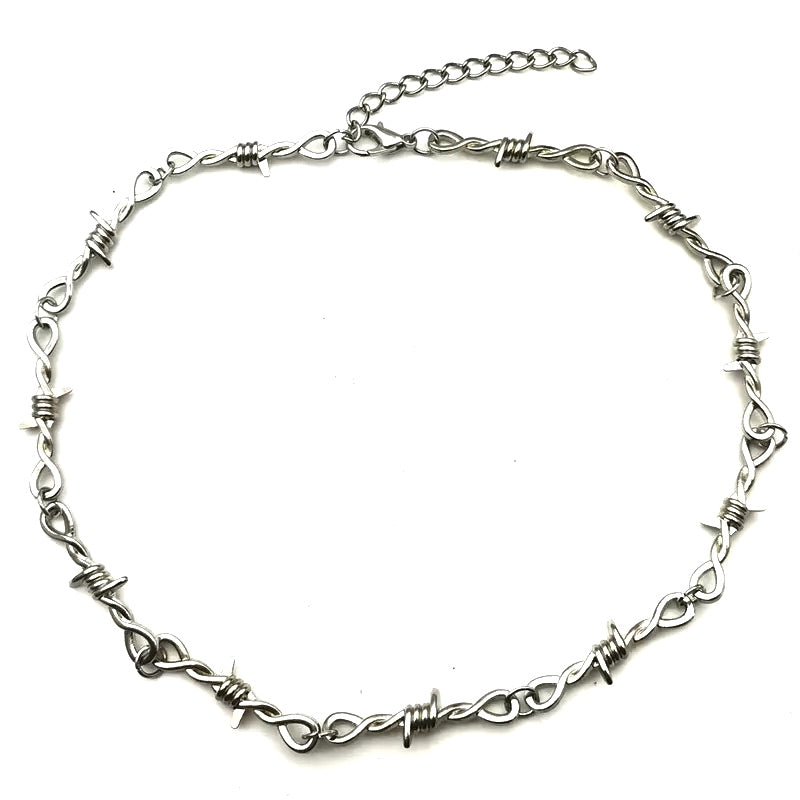 Barbed Wire Necklace – COLDLINE CLOTHING