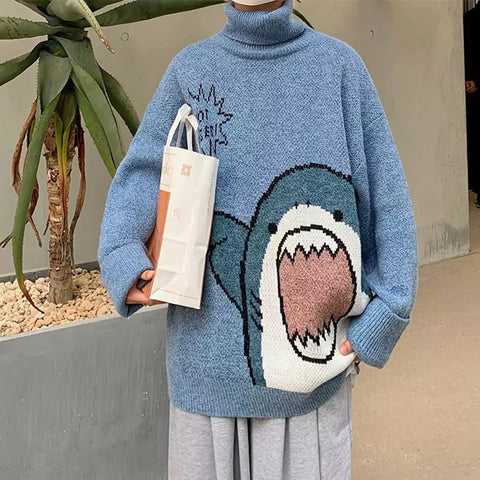 Happy Shark Turtleneck – COLDLINE CLOTHING