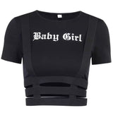“Baby Girl” Tactical Crop Top