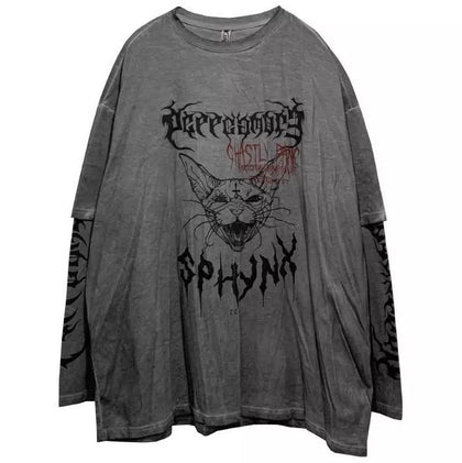 Demon Cat LS T-Shirt