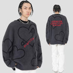 Pinned Heart Outline Sweatshirt