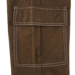 Vintage Brown Multi-Pocket Cargo Pants