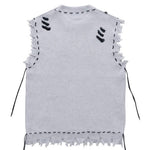 Distressed Knitted Vest