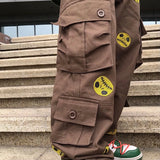 Zipper Emoji Cargo Pants