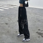 Black Chained Cargo Pants