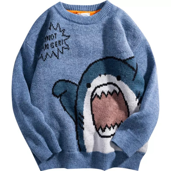 Happy Shark Sweatshirt COLDLINE CLOTHING