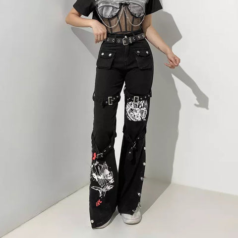 Gothic Leg Buckle Pants – COLDLINE CLOTHING