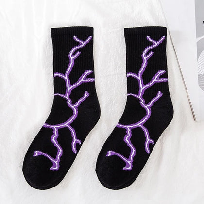 Lightning Print Socks